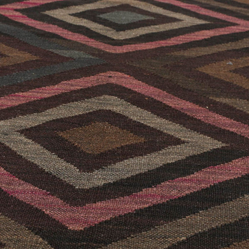 Kelim Teppich - Splash 240 x 166 cm - schwarz