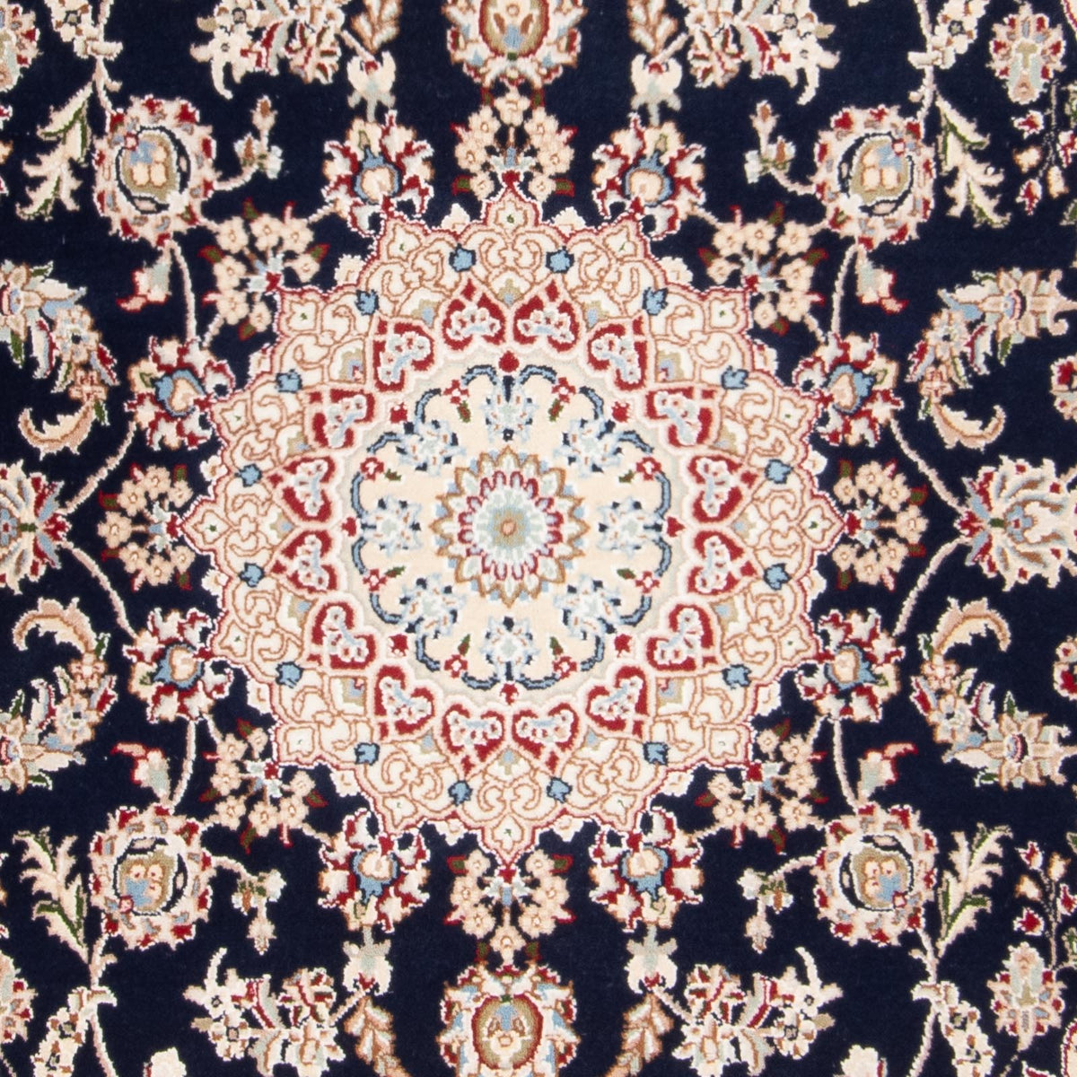 Orientteppich - Nain - Indus - 196 x 134 cm - dunkelblau