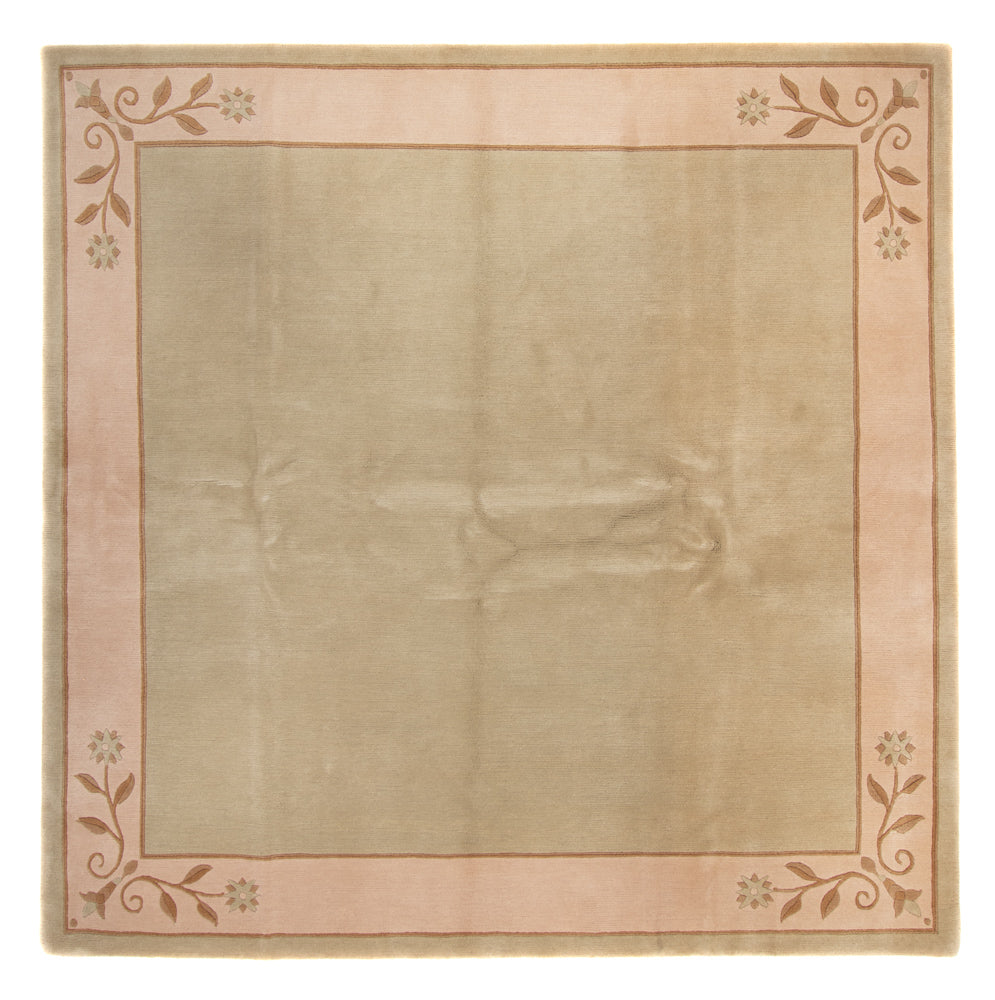 Nepal Teppich - Royal quadratisch - 250 x 250 cm - olivgrün