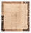 Nepal Teppich - Royal quadratisch  - 204 x 198 cm - beige