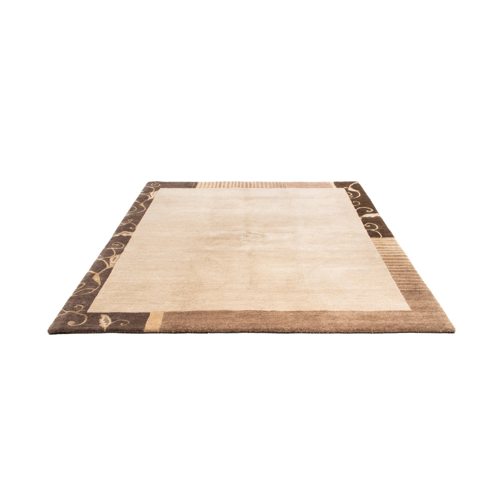 Nepal Teppich - Royal quadratisch - 204 x 198 cm - beige