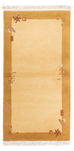 Nepal Teppich - Royal - 143 x 74 cm - beige