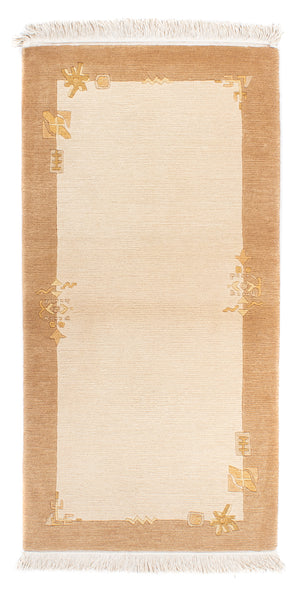 Nepal Teppich - Royal - 141 x 72 cm - beige