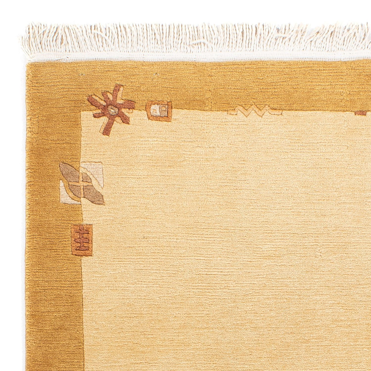 Nepal Teppich - Royal - 141 x 74 cm - beige