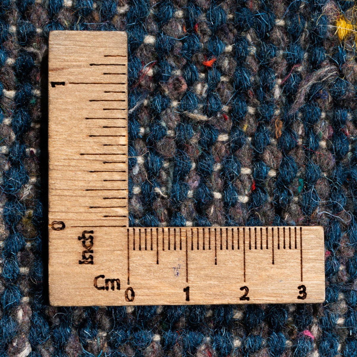 Gabbeh Teppich - Indus rund  - 194 x 194 cm - blau