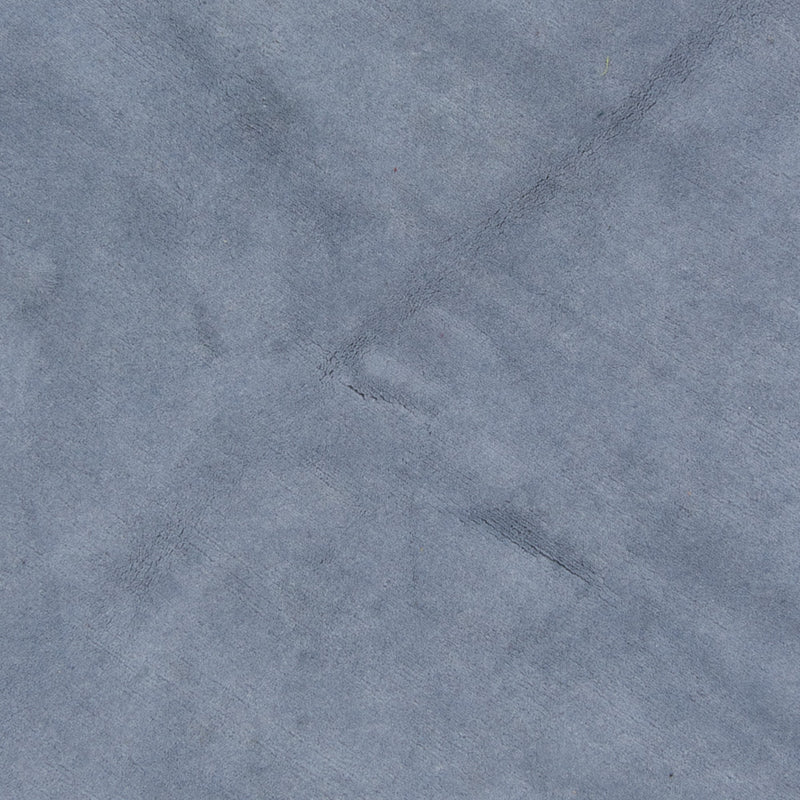 Nepal Teppich rund  - 197 x 197 cm - blau