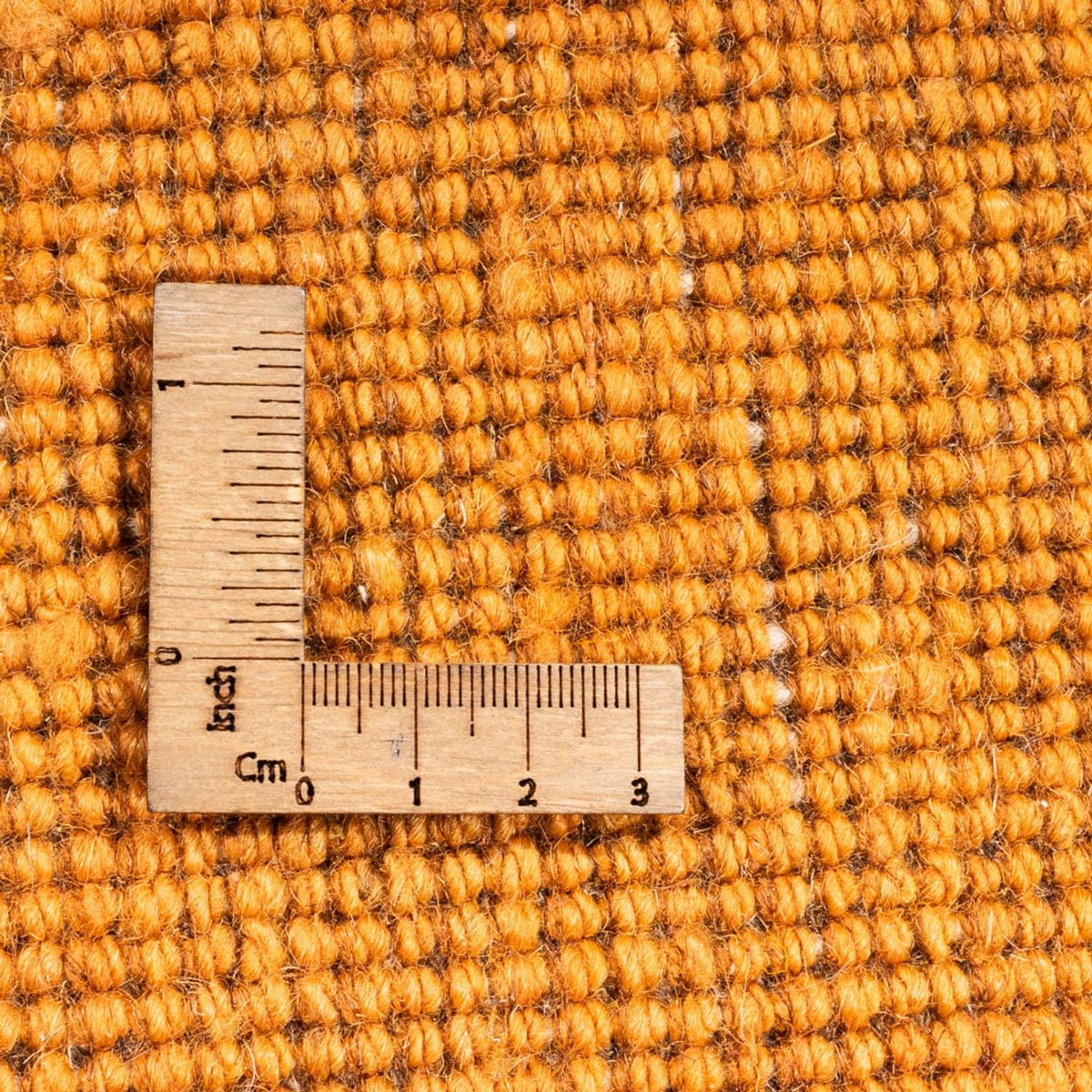 Hochflor Teppich rund - 200 x 200 cm - gold
