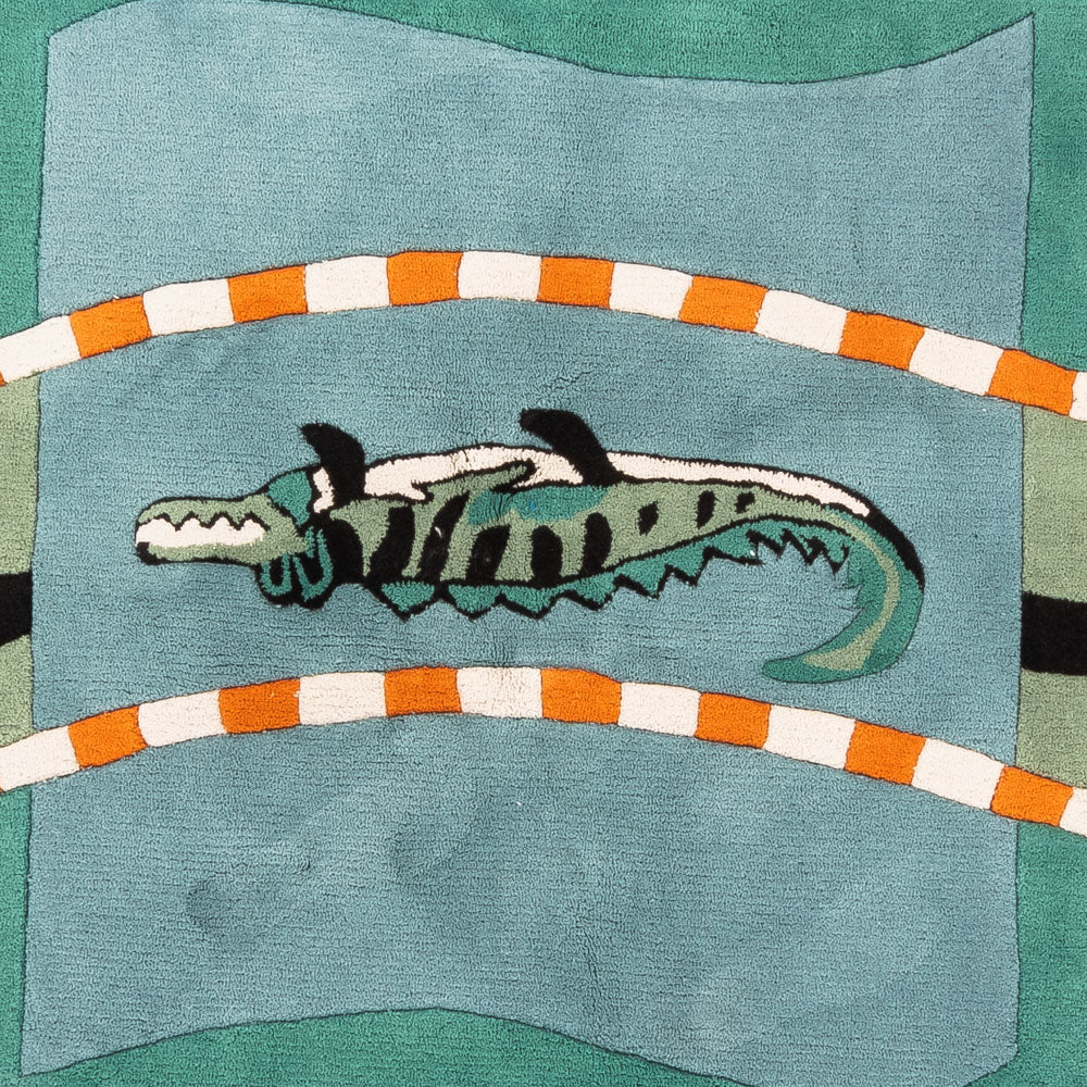 Kinderteppich rund  - 200 x 200 cm - blau