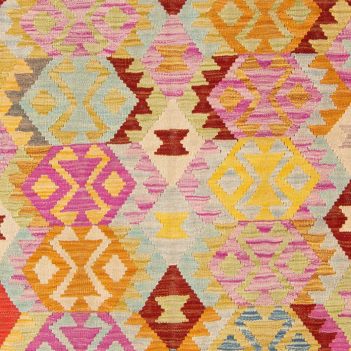 Kelim Teppich - Splash 203 x 148 cm - mehrfarbig