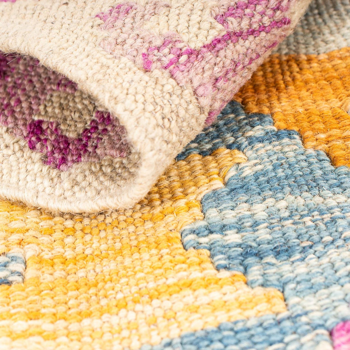 Kelim Teppich - Splash 203 x 148 cm - mehrfarbig