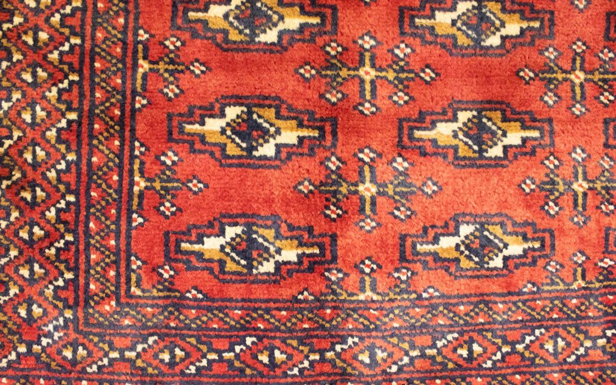 Turkaman Teppich 100 x 50 cm - rot