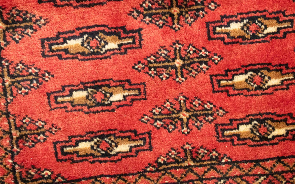 Turkaman Teppich 100 x 50 cm - rot