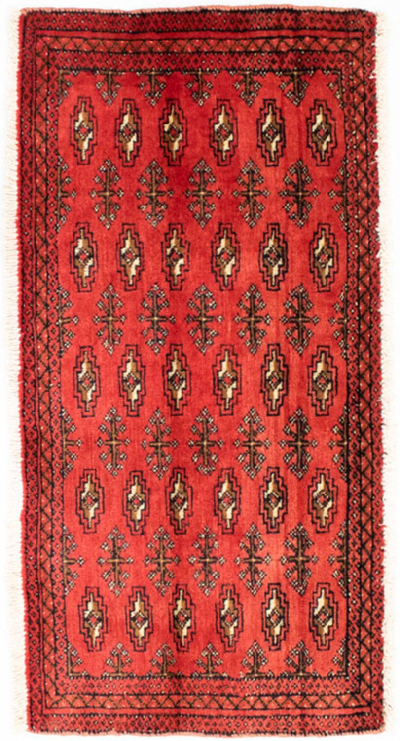 Turkaman Teppich 100 x 50 cm - rot