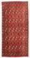 Turkaman Teppich 100 x 50 cm - rot