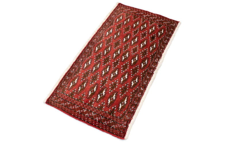 Turkaman Teppich 100 x 50 cm - rot