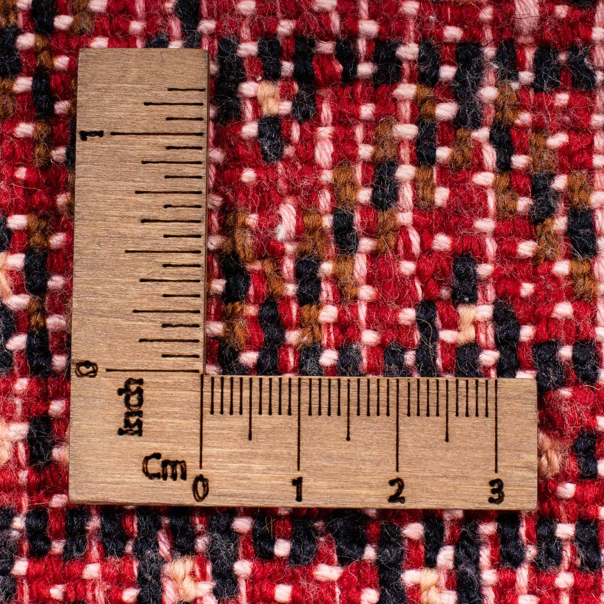 Turkaman Teppich 100 x 50 cm - dunkelrot