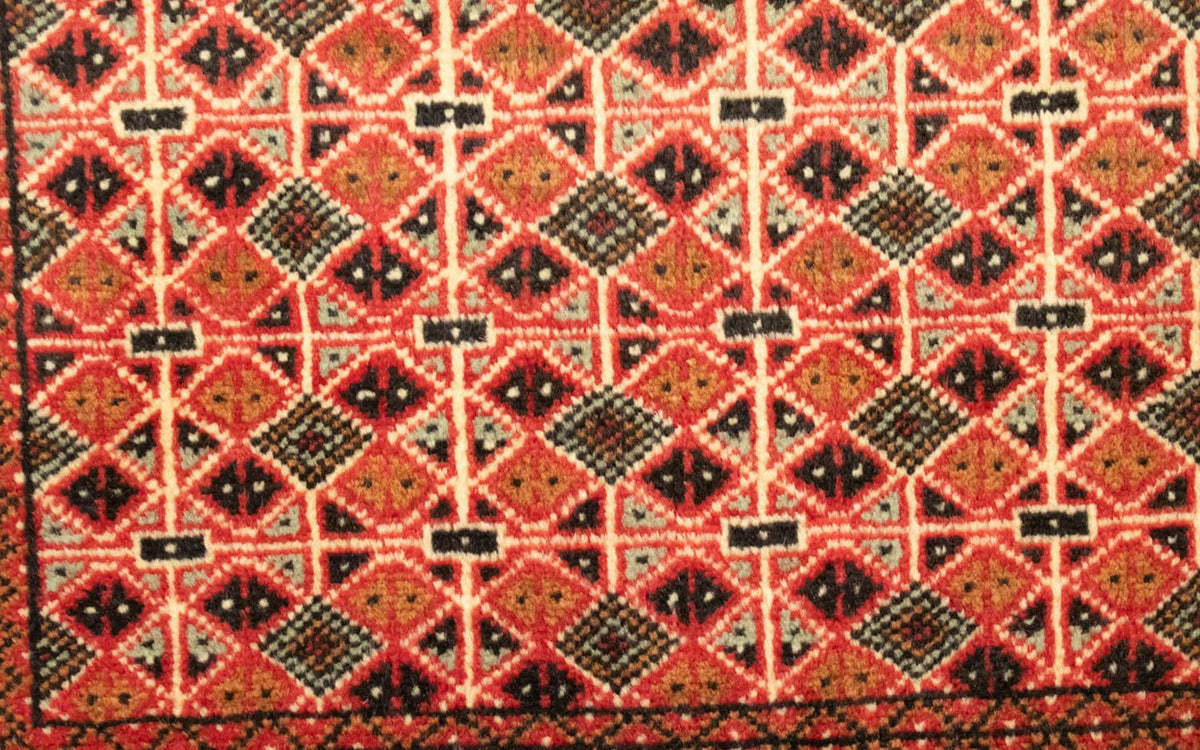 Turkaman Teppich 130 x 60 cm - hellrot