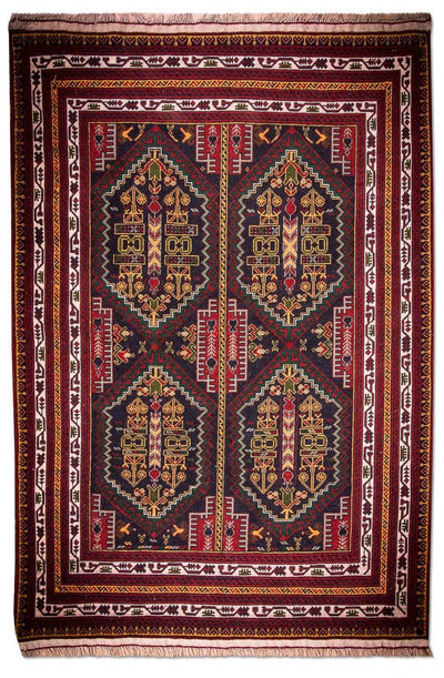 Afghan Teppich 92x145cm - Orientteppich