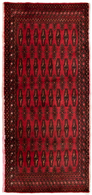 Turkaman Teppich 130 x 60 cm - rot