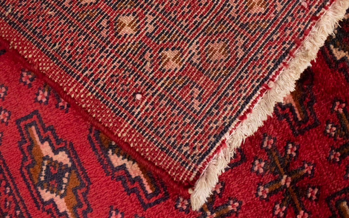 Turkaman Teppich 130 x 60 cm - rot