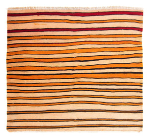 Kelim Teppich - Old 130 x 145 cm - mehrfarbig