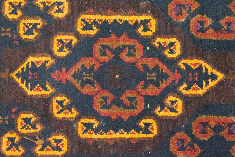 Belutsch Teppich 134 x 81 cm - braun