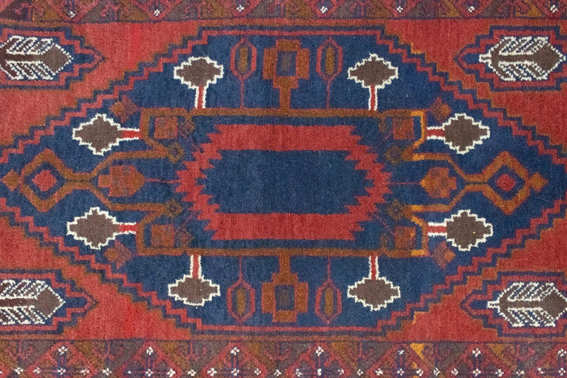Belutsch Teppich 131 x 82 cm - blau