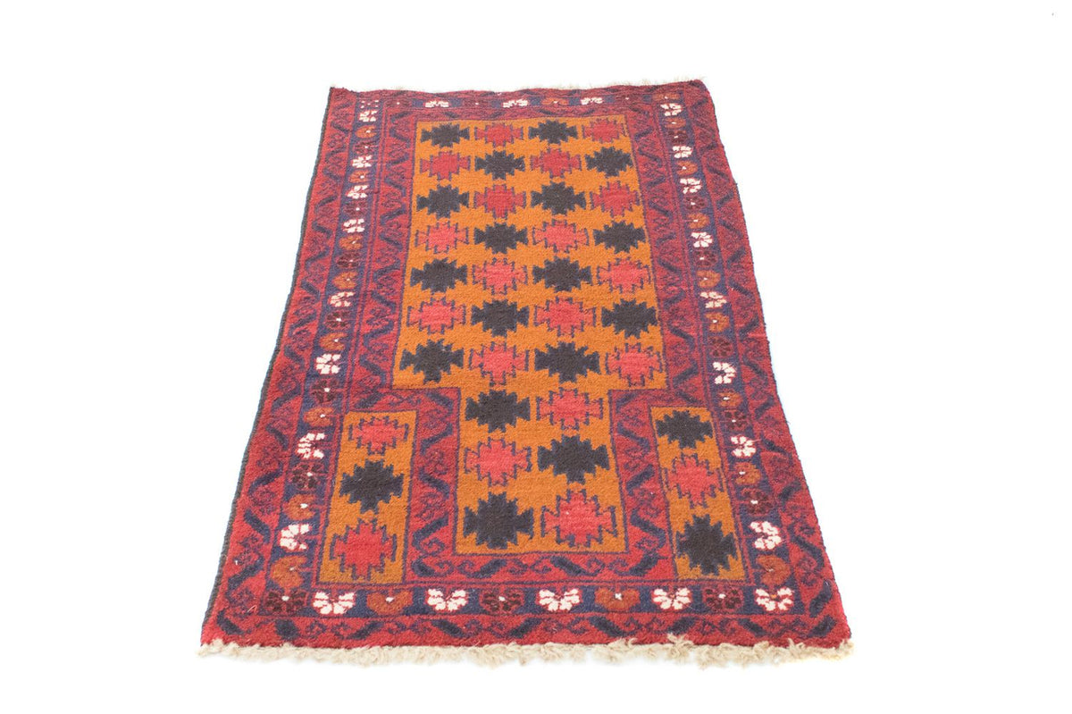 Belutsch Teppich 126 x 77 cm - orange