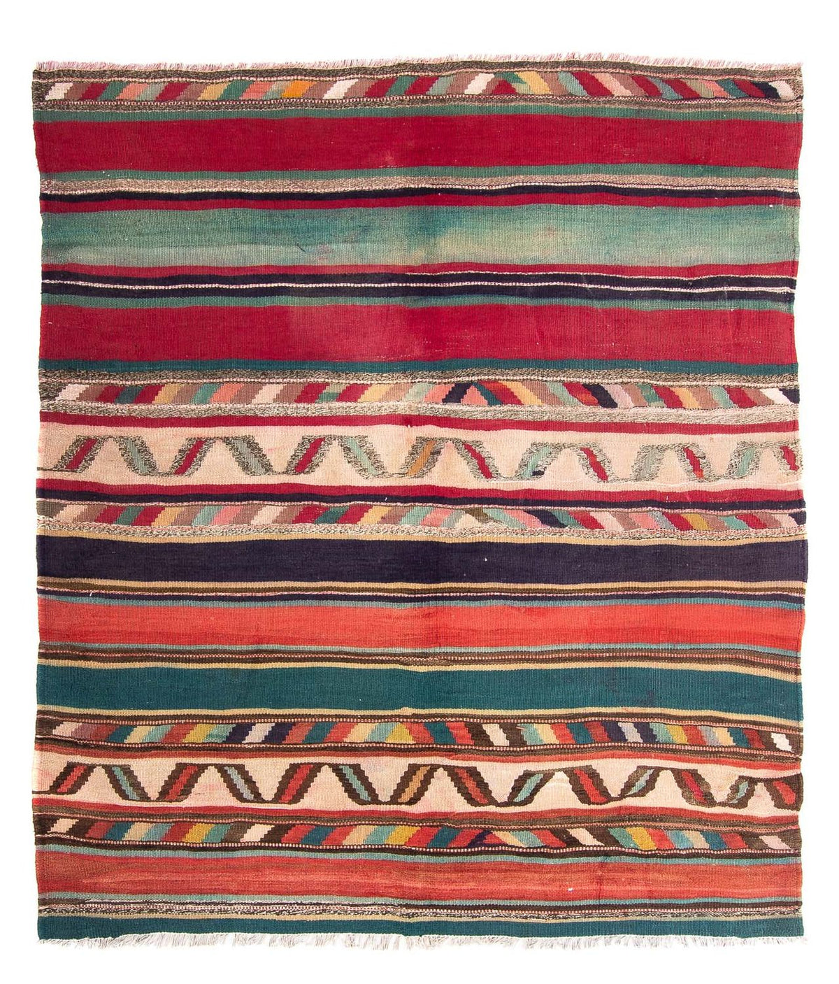 Kelim Teppich - Old 204 x 184 cm - mehrfarbig