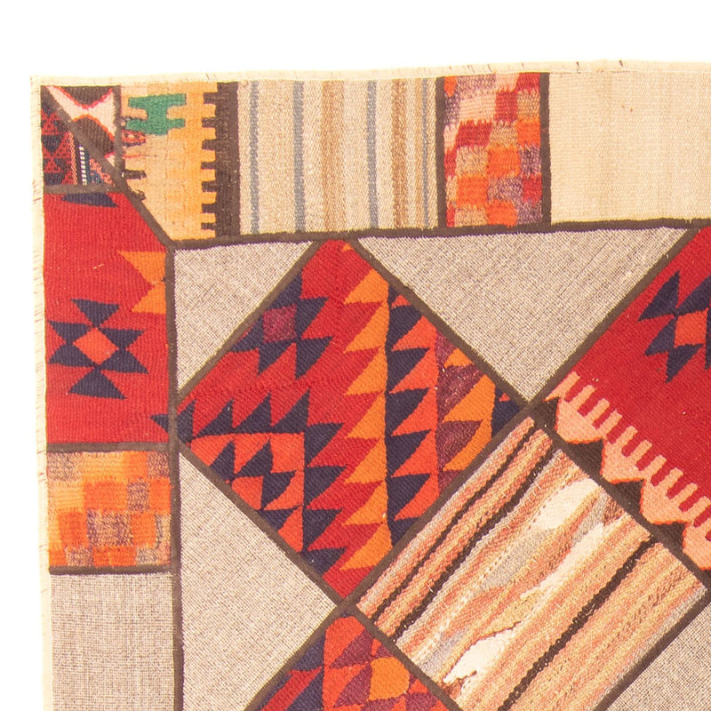 Patchwork Teppich 200 x 150 cm - mehrfarbig