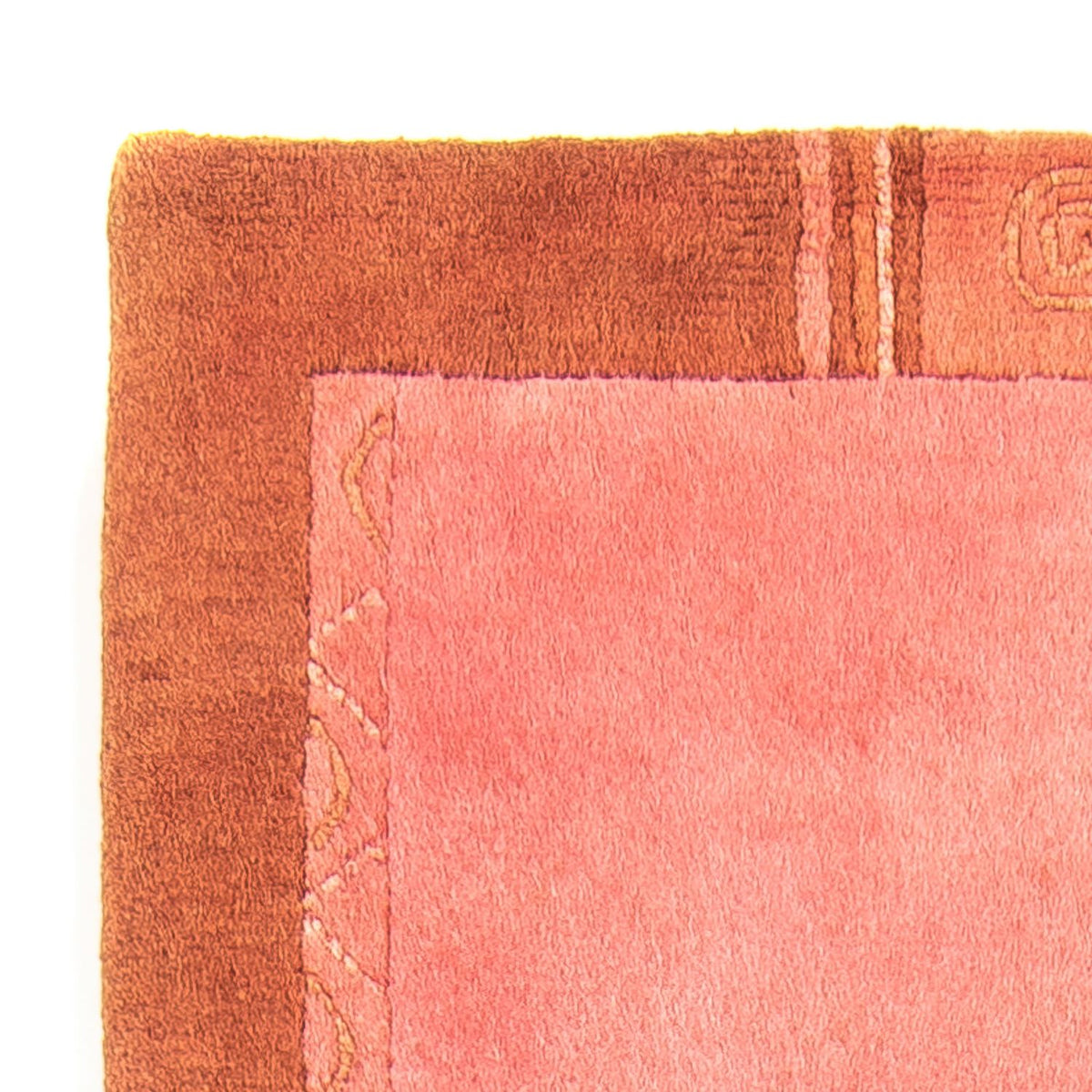 Nepal Teppich 231 x 81 cm - rosa