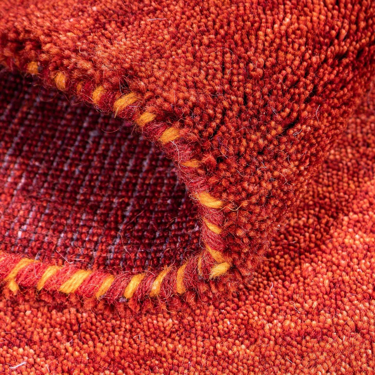 Gabbeh Teppich - Indus 90 x 60 cm - dunkelrot