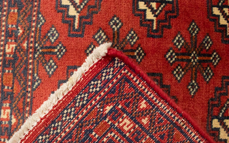 Turkaman Teppich 100 x 50 cm - rot