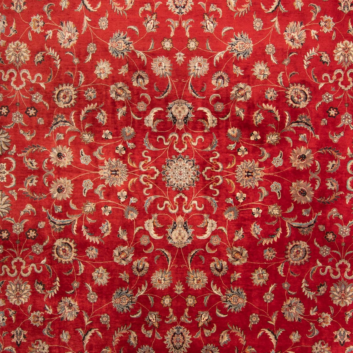 Orientteppich - Täbriz 363 x 280 cm - dunkelrot