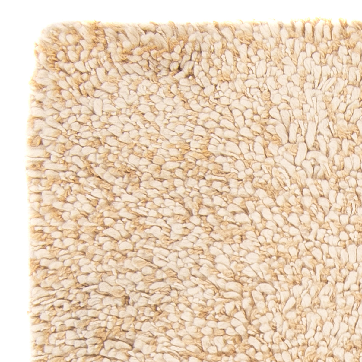 Hochflor Teppich - 90 x 60 cm - beige