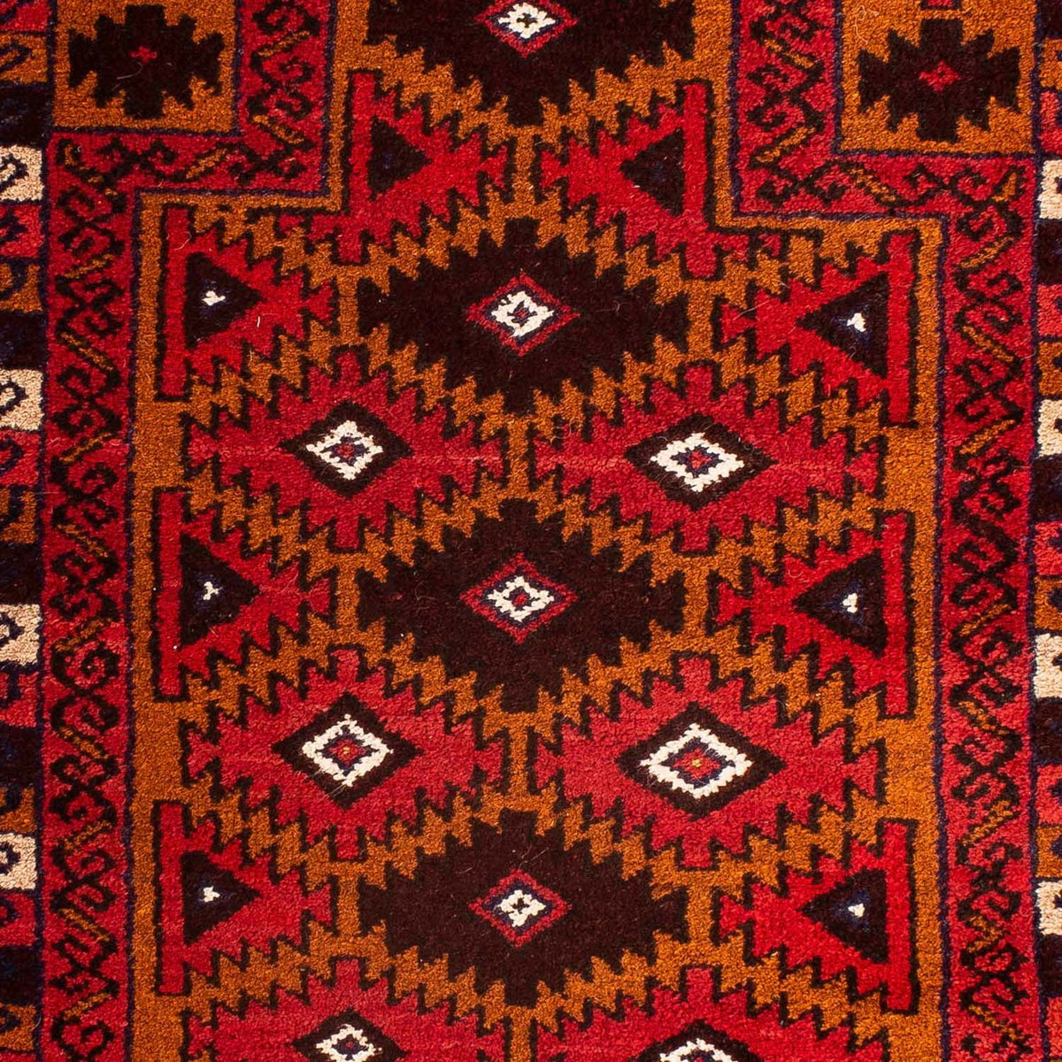 Belutsch Teppich 125 x 80 cm - dunkelrot