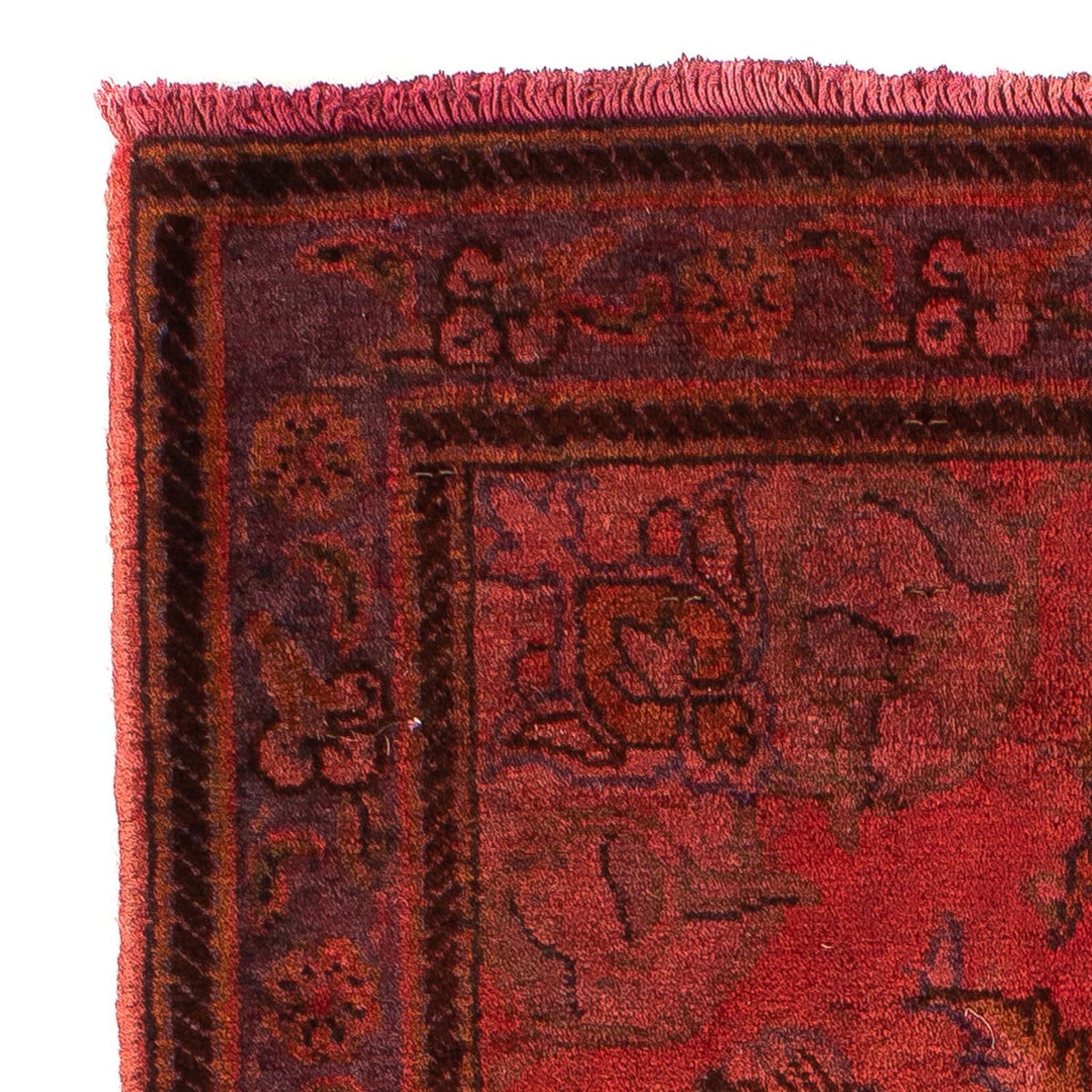 Orientteppich 96 x 65 cm - dunkelrot