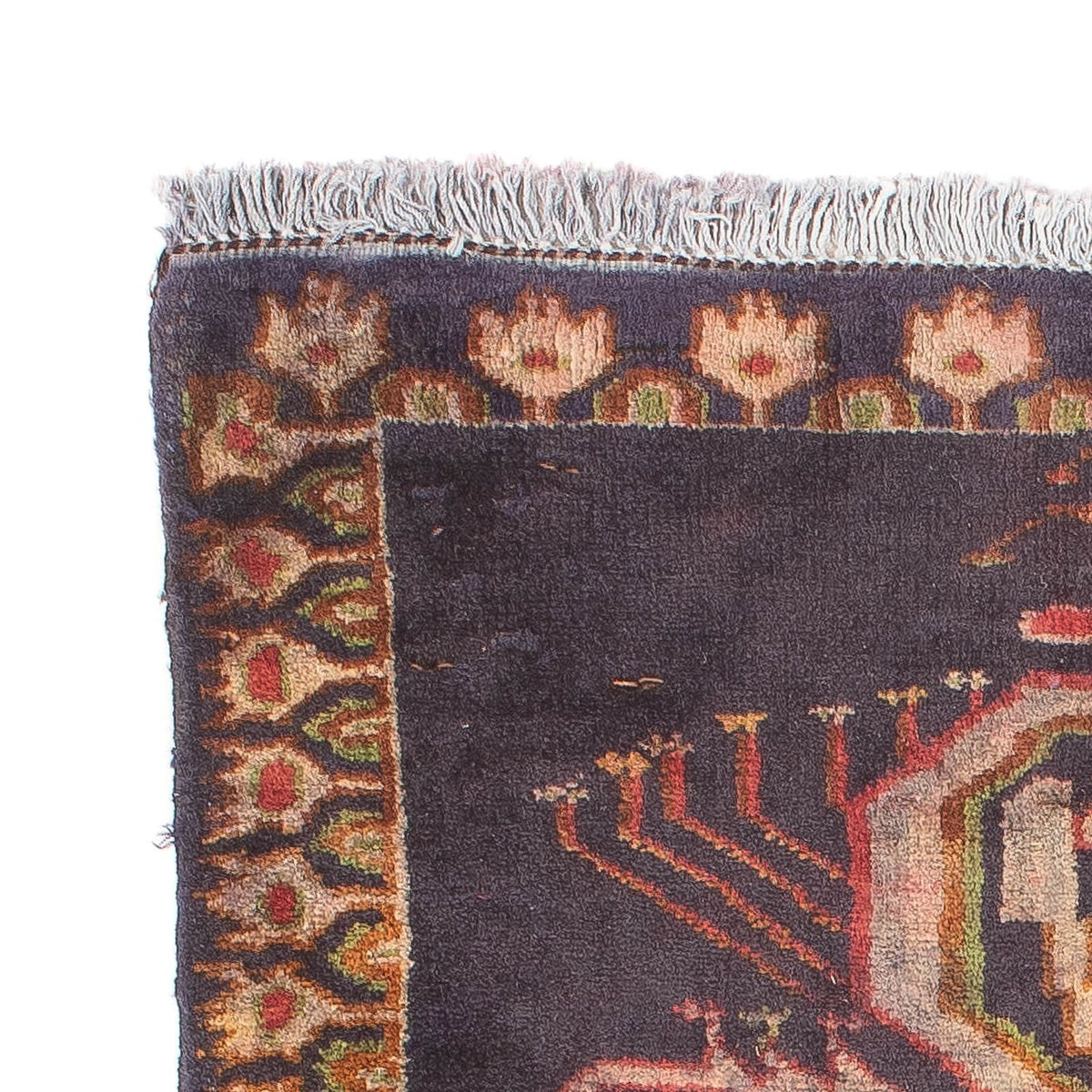 Orientteppich 81 x 65 cm - dunkelblau