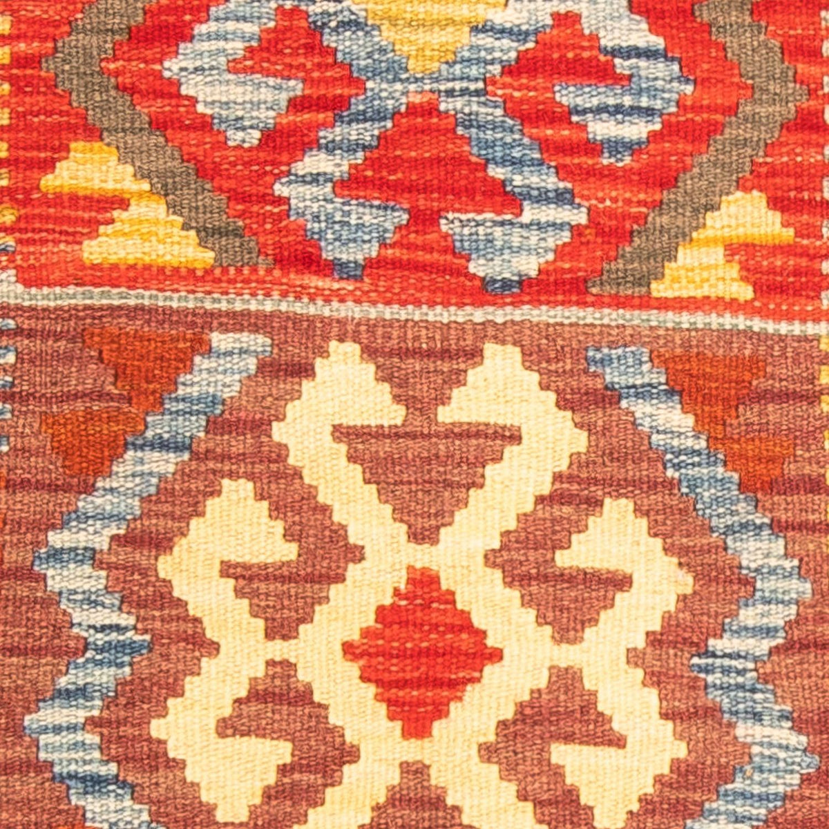 Kelim Teppich - Splash 125 x 86 cm - braun