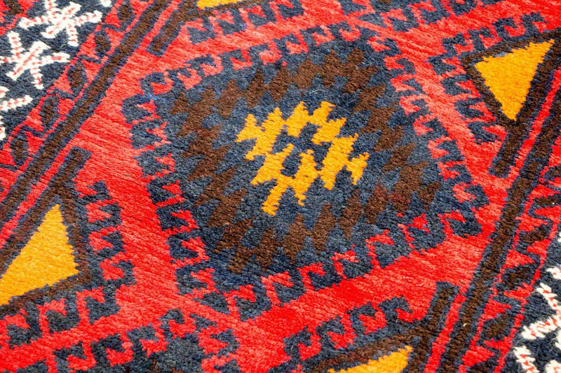 Belutsch Teppich 136 x 76 cm - rot