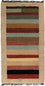 Nepal Teppich 140 x 70 cm - mehrfarbig