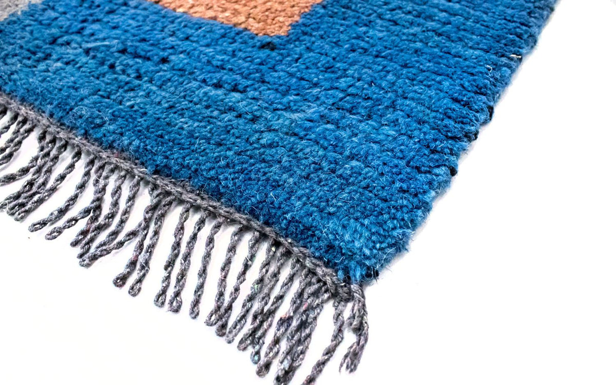 Nepal Teppich 140 x 70 cm - mehrfarbig