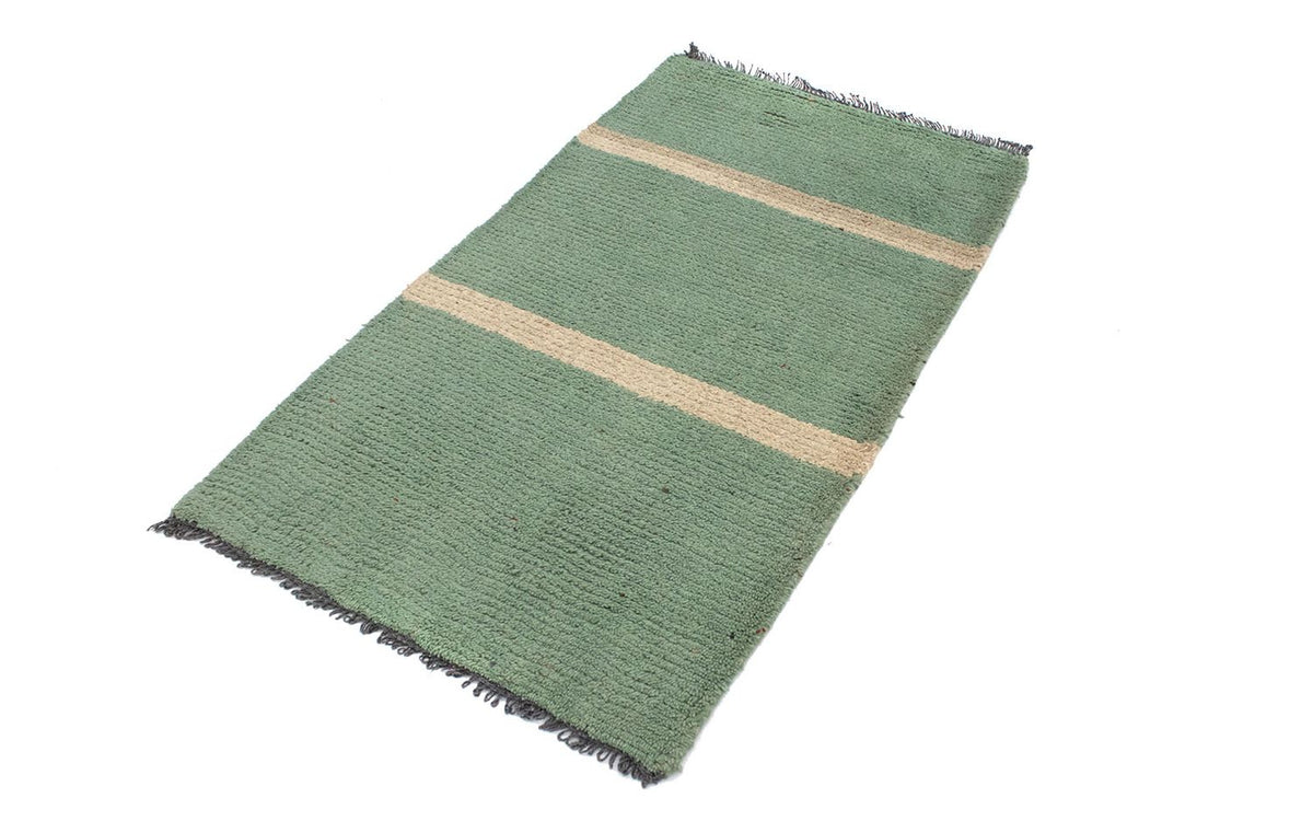 Nepal Teppich 140 x 70 cm - grün