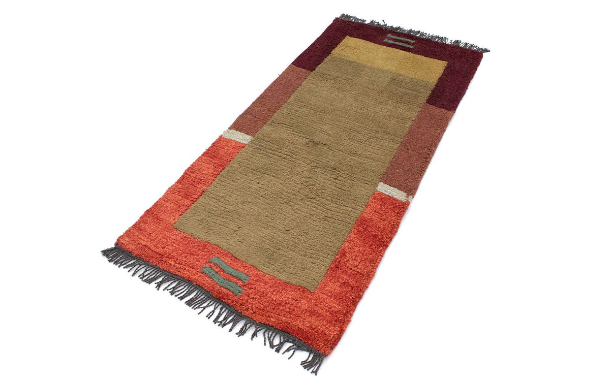 Nepal Teppich 140 x 70 cm - braun