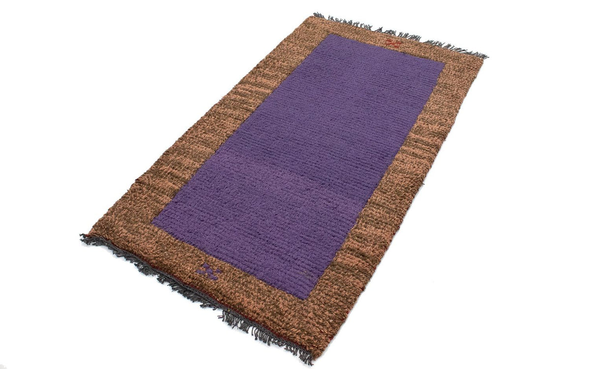 Nepal Teppich 140 x 70 cm - lila