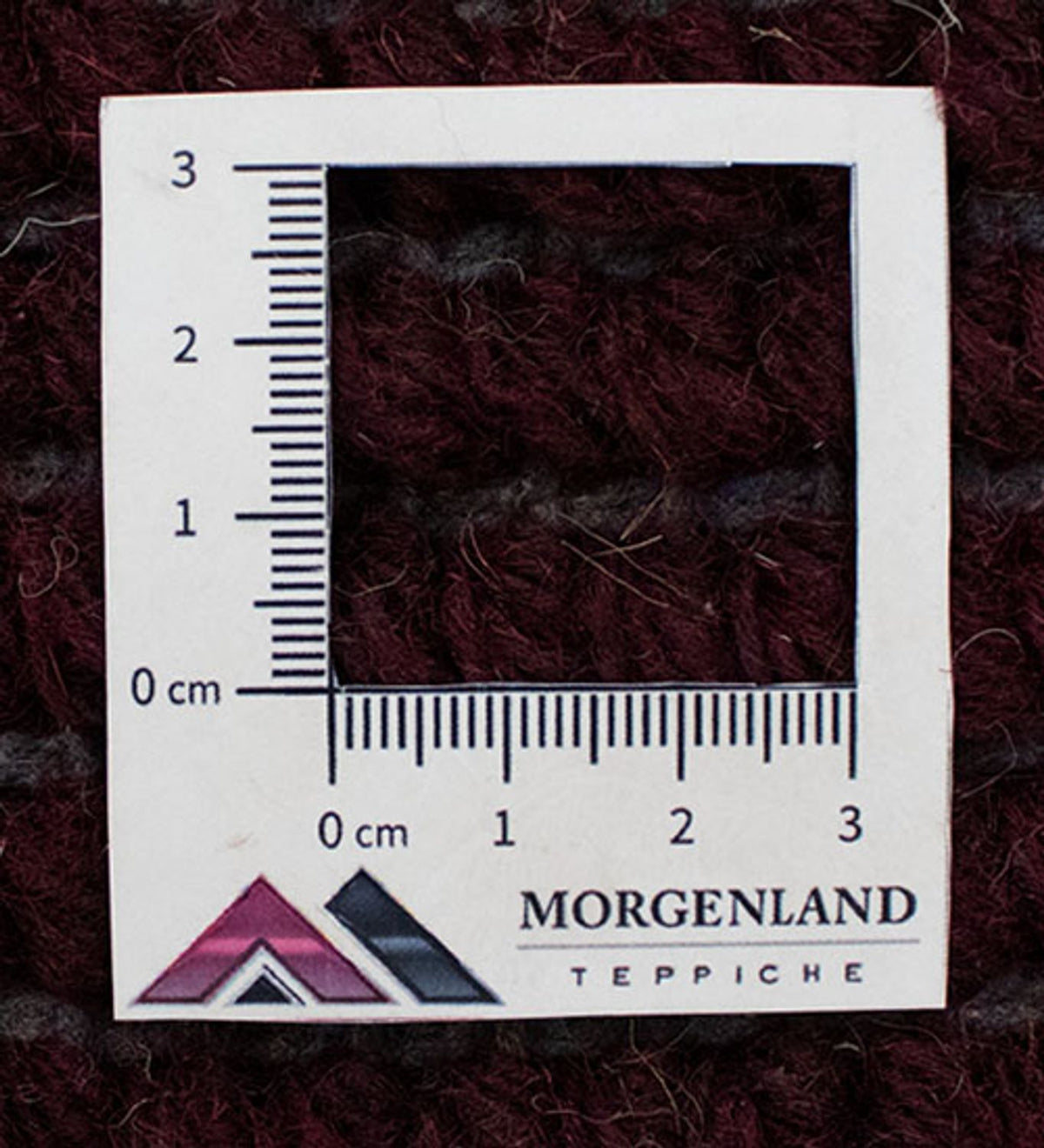 Nepal Teppich 140 x 70 cm - weinrot