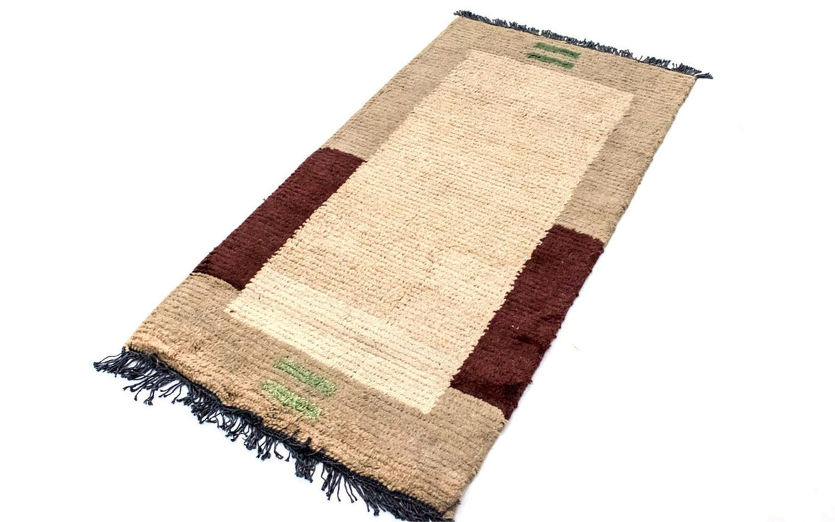 Nepal Teppich 140 x 70 cm - beige