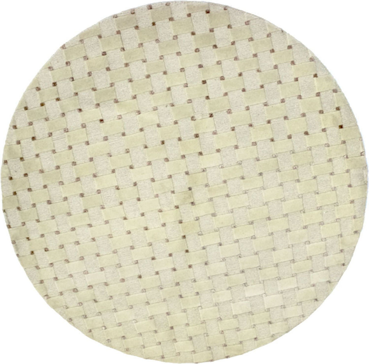 Nepal Teppich 150 x 150 cm - beige