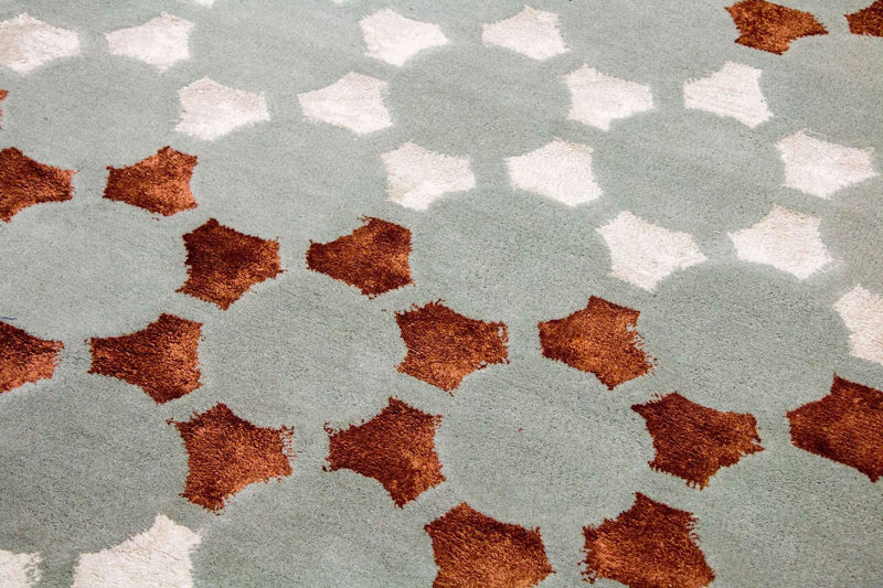 Designer Teppich 239 x 157 cm Wohnzimmer Teppich