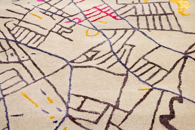 Designer Teppich 241 x 152 cm Teppich Wohnzimmer